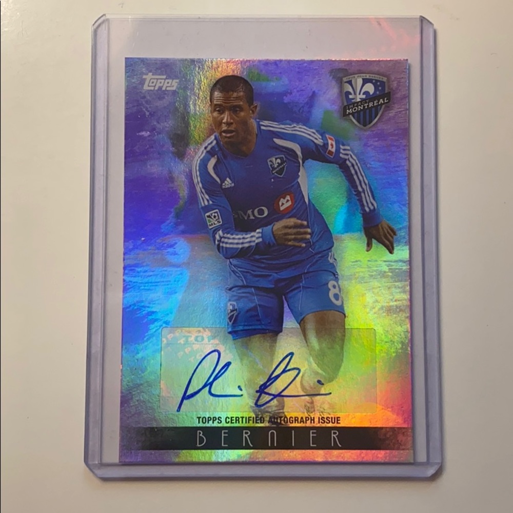 Patrice Bernier singed card